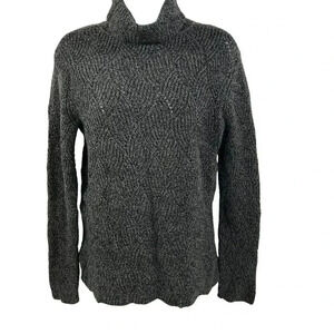 Sundance S Womens Cowl Neck Ribbed Dimensions Sweater Knit Cotton Silk Blend